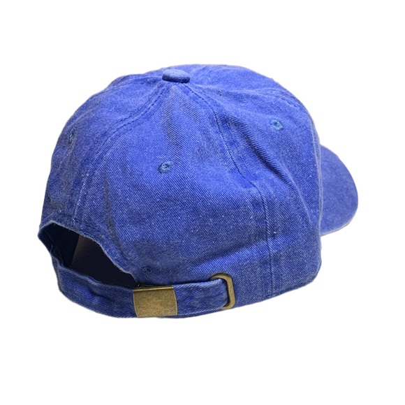 Royal Blue - Pug Dog Embroidered 6 Panel Adjustable Baseball Dad Cap - Picture 4 of 4